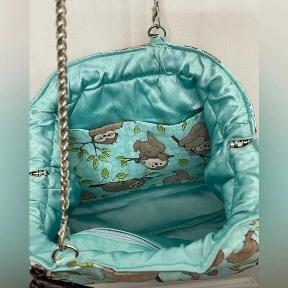 Cute Sloth Themed Custom Made Carpet Bag - Picture 6 of 9